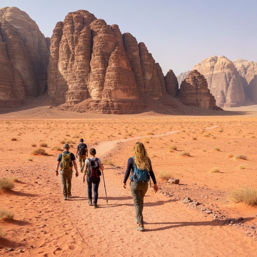 Hiking in Wadi Rum